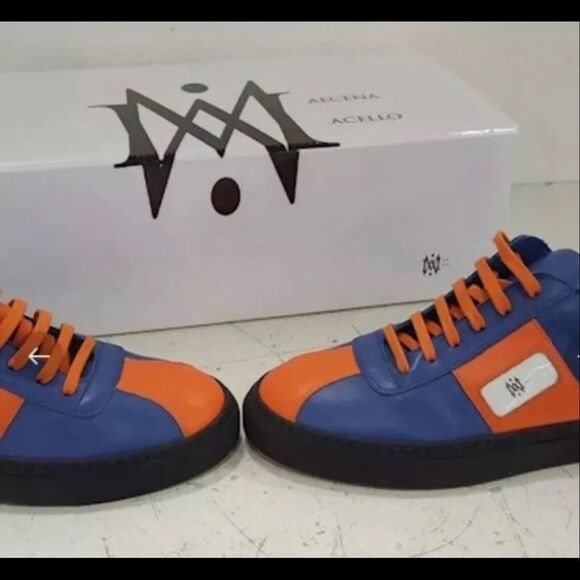 Maecena Macello Italian Woman's Sneakers Sz-10 - Picture 4 of 9